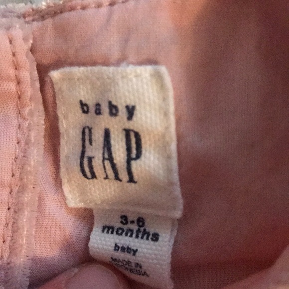 Blush Velvet Baby Gap Dress 3-6mo. Like New. - Picture 3 of 4